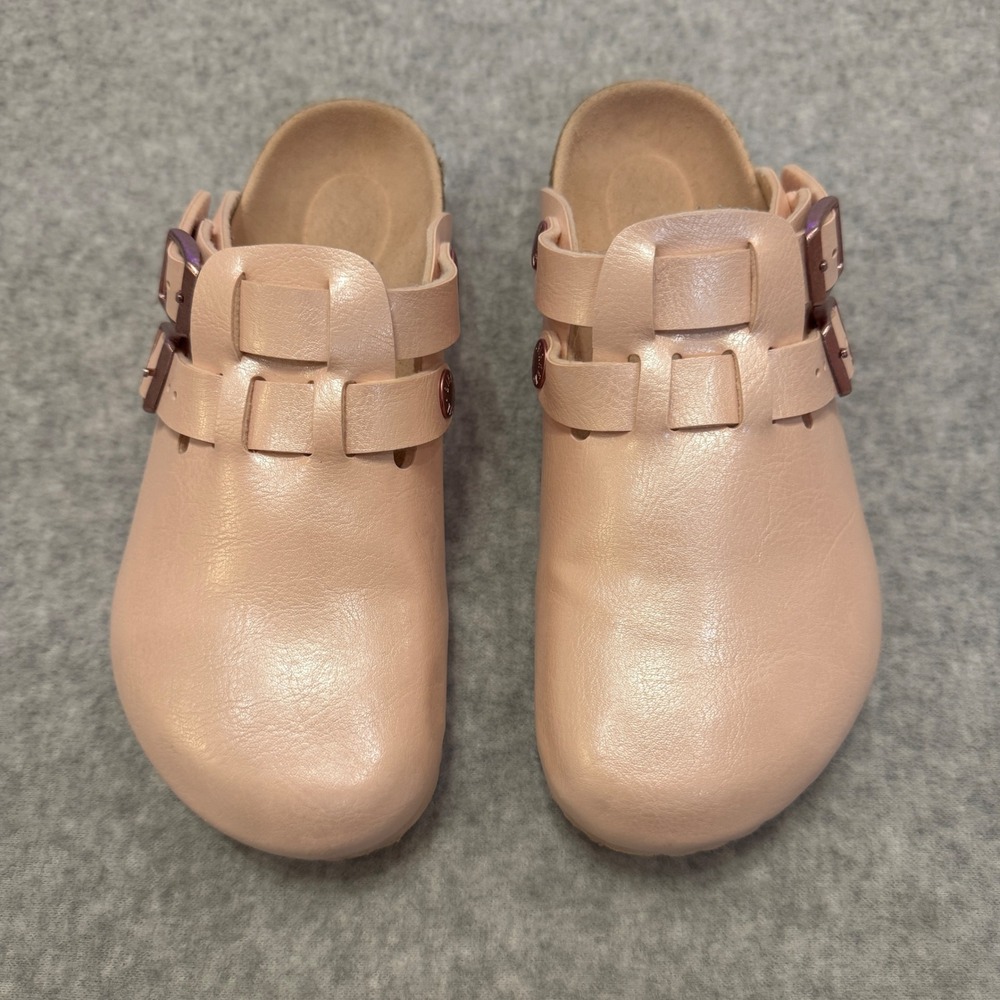Birkenstock Kids Boston Clogs Metallic Rose Pink Size 33 EU 2 US Kids - Picture 5 of 8